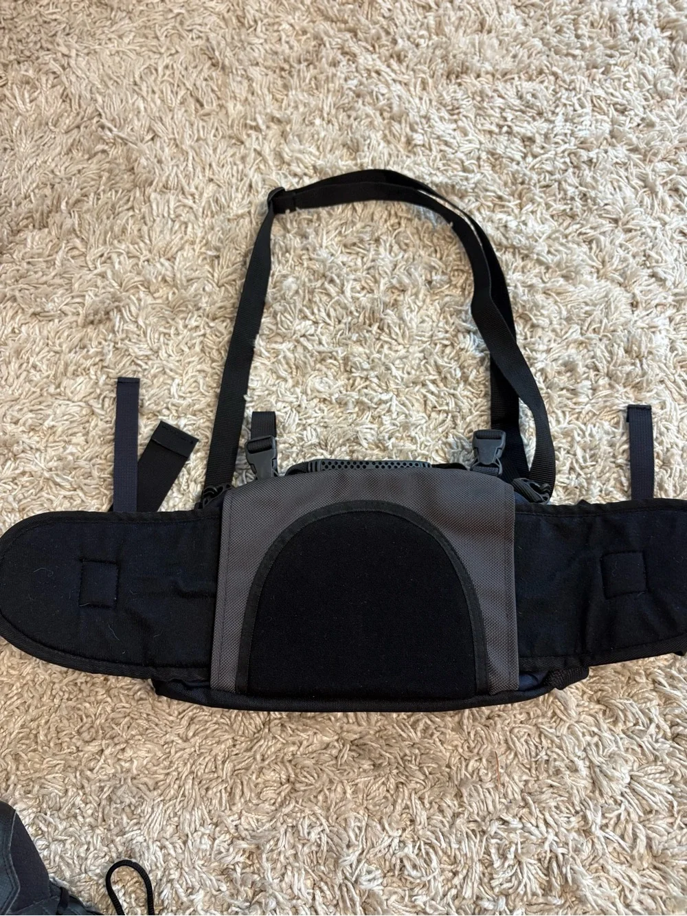 Vintage 90s The North Face Lumbar Pack - Black/navy Blue - EXCELLENT Condition